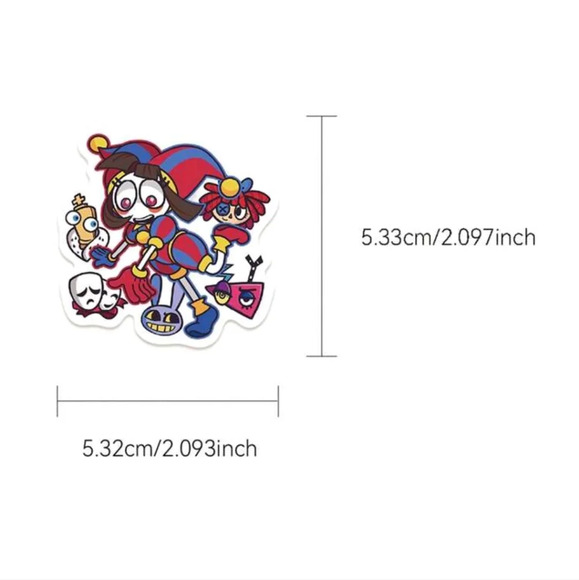 The amazing digital circus kids TV show cartoon anime clowns strange characters - Picture 3 of 9